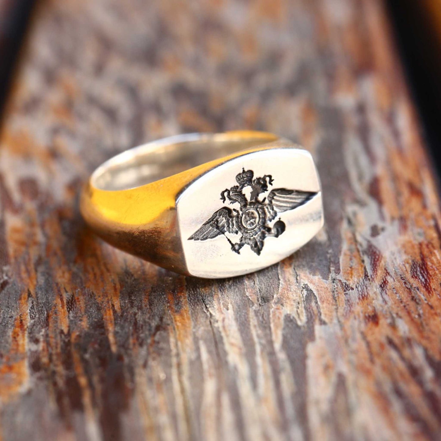 Vintage 925 Sterling Silver Signet Pinky Ring - Retro Gothic Niche Couple Rings