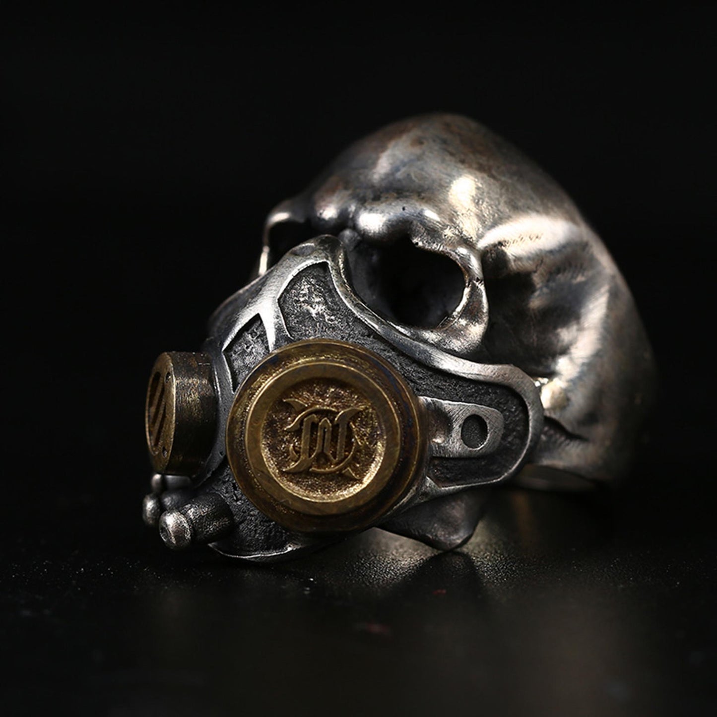 Vintage 925 Sterling Silver Seven Deadly Sins Ring - Retro Niche High-end Domineering Motorcycle Ring