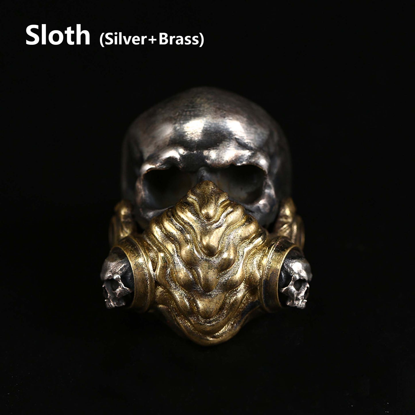 Vintage 925 Sterling Silver Seven Deadly Sins Ring - Retro Niche High-end Domineering Motorcycle Ring