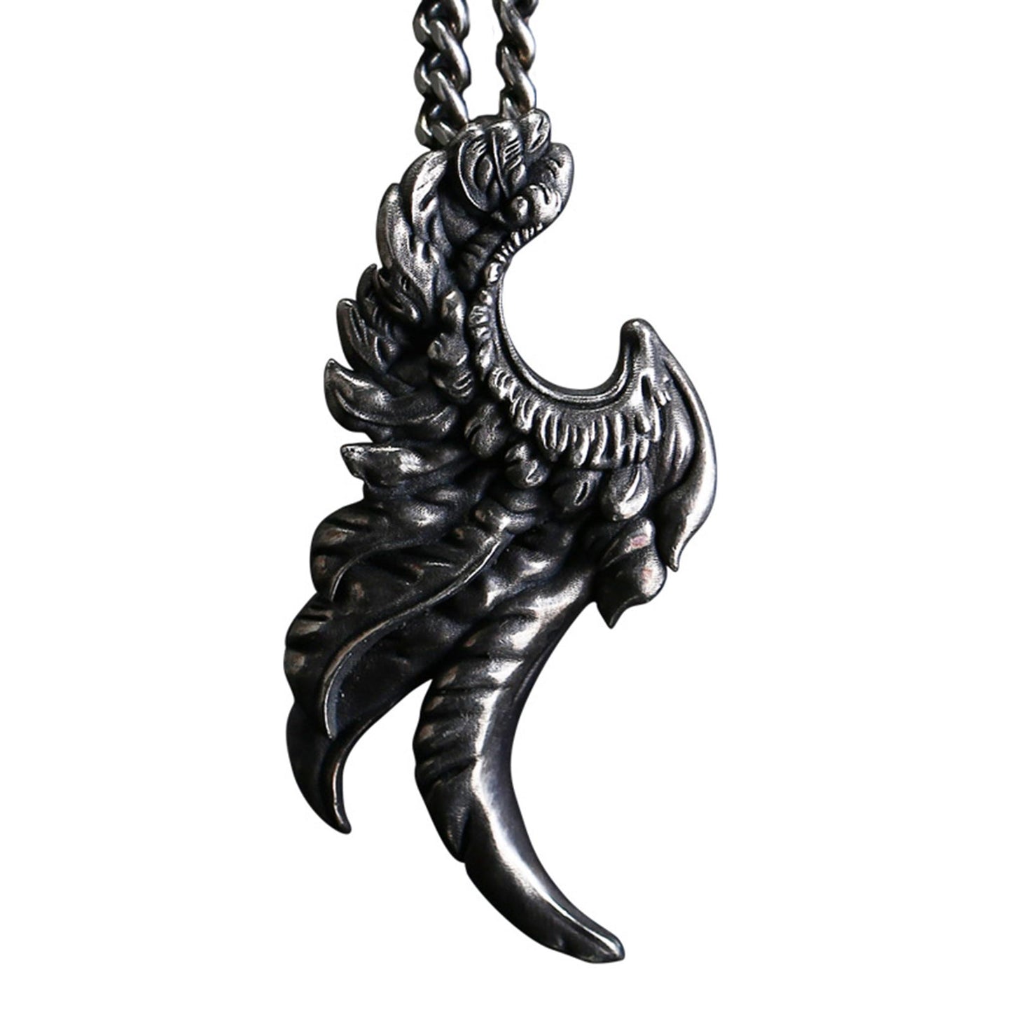Gothic 925 Sterling Silver Eagle Pendant - Retro Unique High-end Domineering Necklace With Charm