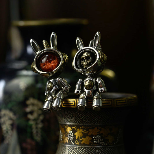 925 Sterling Silver Astronaut Explorer Pendant - Unique Crystal Eye Personality Necklace with Charm