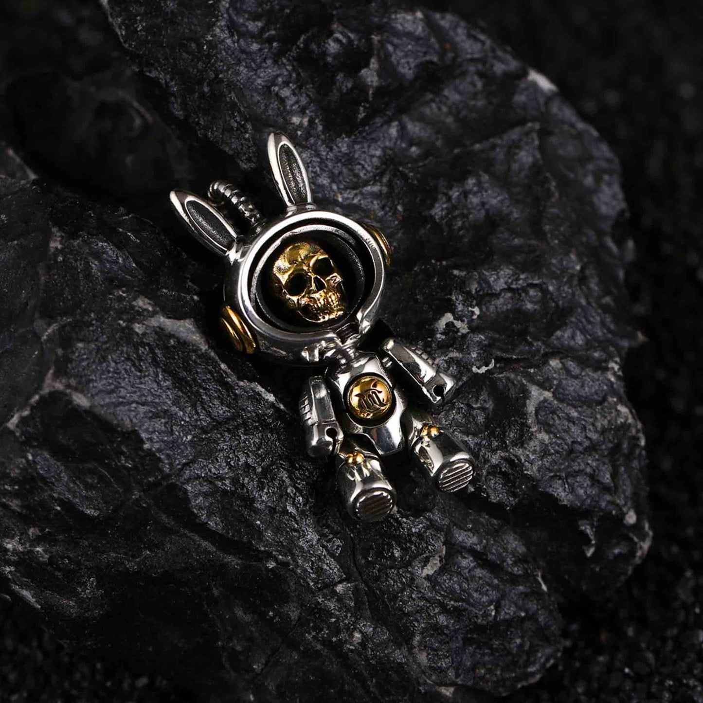 925 Sterling Silver Astronaut Explorer Pendant - Unique Crystal Eye Personality Necklace with Charm
