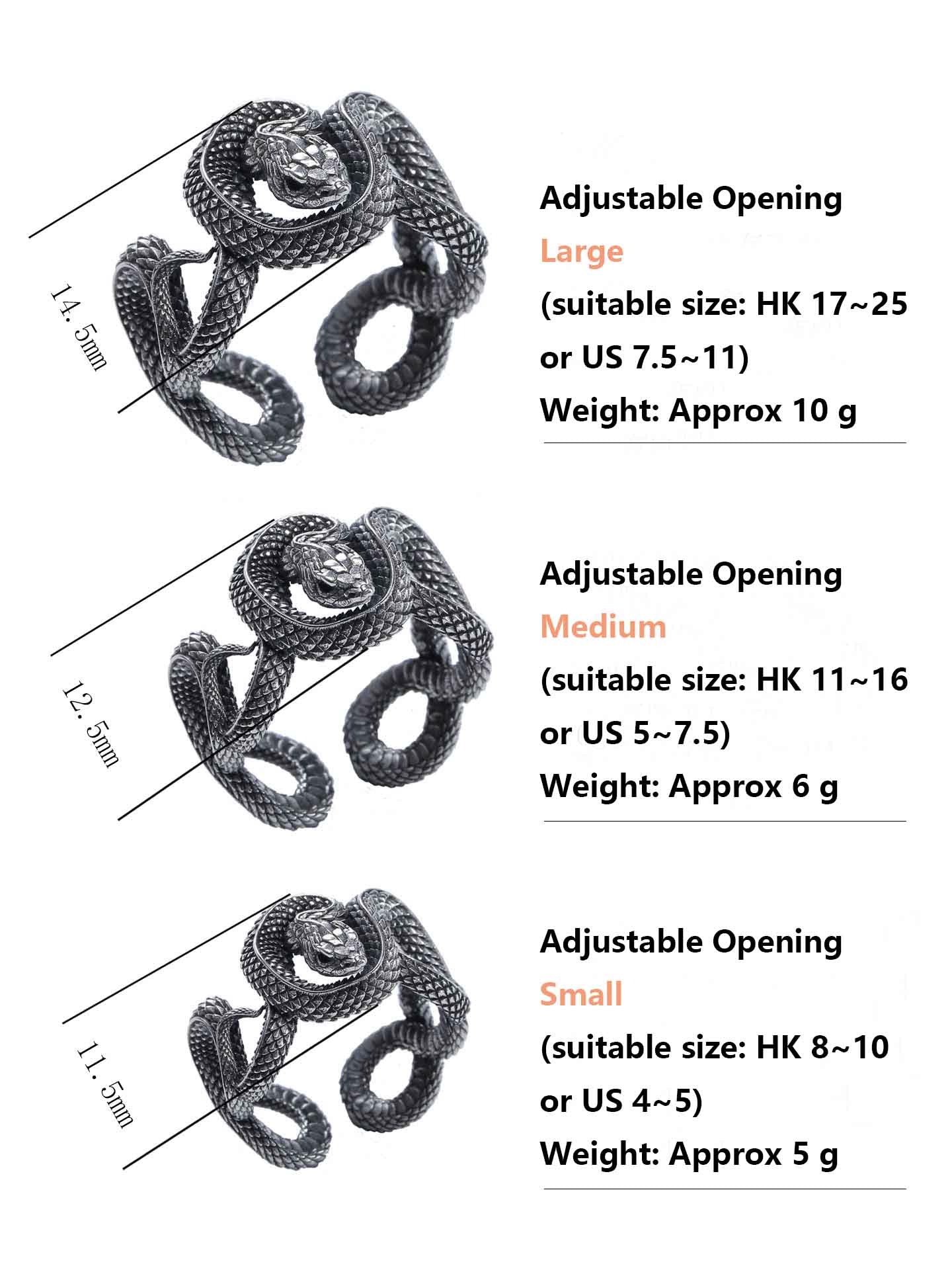 Gothic 925 Sterling Silver & Gold Plated Snake Ring - Retro Niche Statement Open Ring